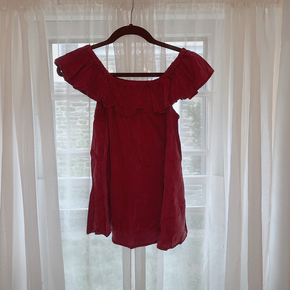 Ruffled Off-Shoulder Top